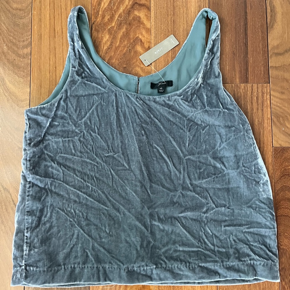 J. Crew velvet tank NWT!